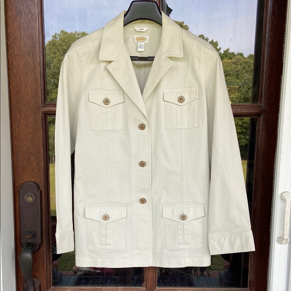 Talbots Cotton Lycra Stretch Jacket. size 14‎